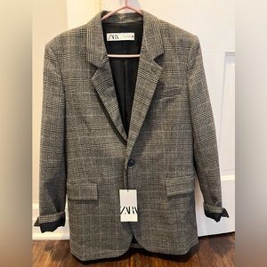 Zara plaid blazer